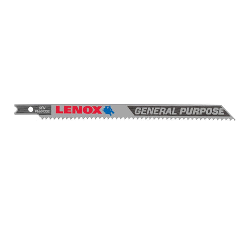 Lenox 1991476 Jig Saw Blade, 3/8 in W, 5-1/4 in L, 10 TPI, 3/PK