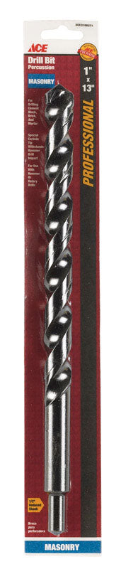 Ace Carbide Reduced Shank 1 in. Dia. x 13 in. L Percussion Drill Bit 1 pc.