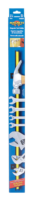 Master Magnetics Black/Yellow Steel Magnetic Tool Holder 1.8 in. H x 5 in. L x 26.5 in. W