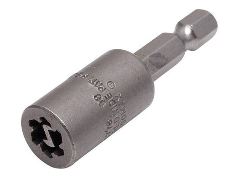 Eazypower Isomax #6 Screw Remover Screwdriver Bit Adapter 1/4 in. Dia. x 2 in. L 1 pc.