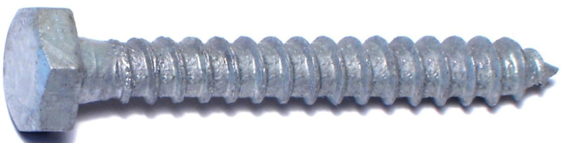 Midwest Fastener 05557 Lag Screw, 1/4-10 Thread, 2 in OAL, 2 Grade, Ga ...