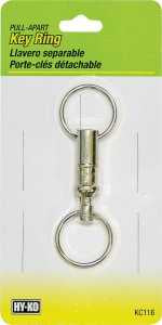 Hy-Ko KC116 Key Ring, Pack of 5