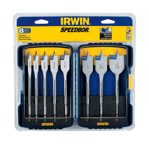 Irwin Speedbor Carbon Steel Hex Multi Size Dia. Wood Boring Bit 8 pc.