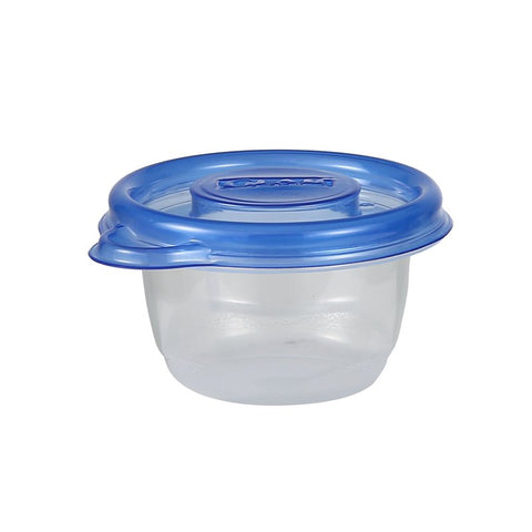 Glad BBG11038 Container, 4 oz Capacity, Plastic, Clear, 3.4 in Dia, 3 in H, Pack of 12
