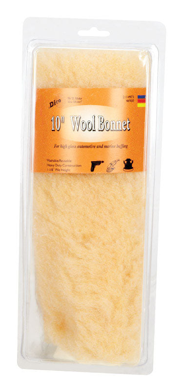 Dico 10 in. Dia. Wool Lambs Wool Bonnet