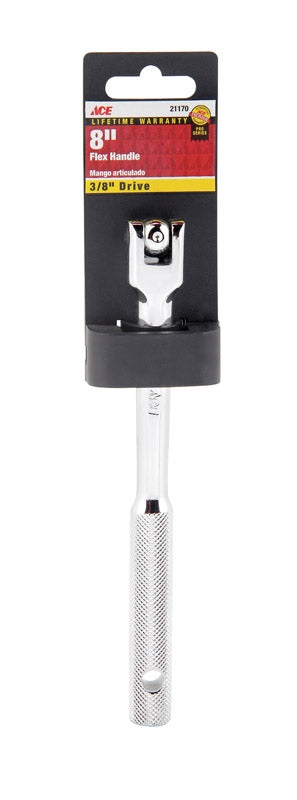 Ace 3/8 in. Drive Steel 8 in. Flex Handle