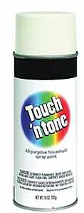Touch 'N Tone 55274830 Spray Paint, Gloss, White, 10 oz, Can