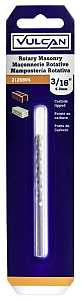 Vulcan 260341OR Drill Bit, 3/16 in Dia, 4 in OAL, Spiral Flute, Straight Shank