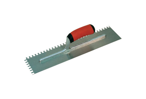 Marshalltown Steel Notched Trowel 11 in. L x 4-1/2 in. W