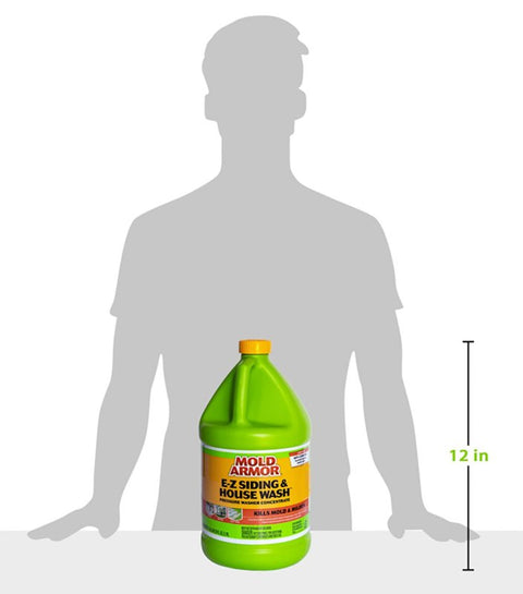 Mold Armor FG581M E-Z Siding and House Wash Pressure Washer Concentrate, Liquid, Mild Bleach, 1 gal