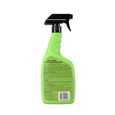 Mold Armor FG590 Remediation Mold Removal, 32 oz, Liquid, Bleach, Clear, Pack of 4