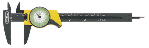 General Tools Dial Caliper 3-1/4 in. W x 6 in. L Plastic