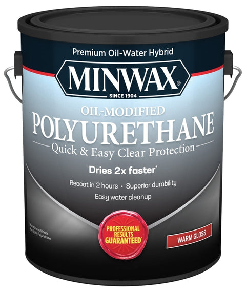 Minwax 710310000 Polyurethane, Gloss, Liquid, Clear, 1 gal, Can, Pack of 2