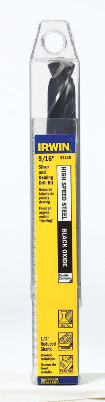 Irwin High Speed Steel Reduced 9/16 in. Dia. Drill Bit 1