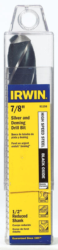 Irwin High Speed Steel Reduced 7/8 in. Dia. Drill Bit 1