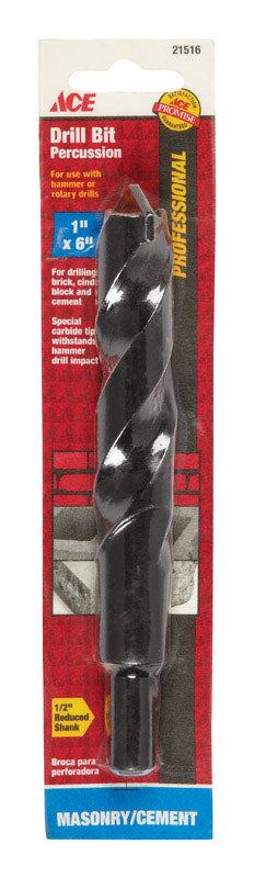 Ace Steel Reduced Shank 1 in. Dia. x 6 in. L Percussion Drill Bit 1 pc.
