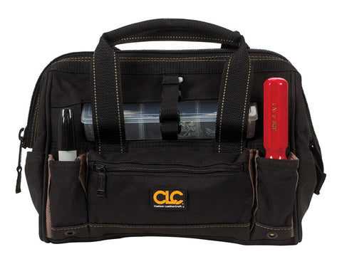 CLC Tote Bag with Plastic Tray 9 in. H x 12 in. L x 8 in. W 3 inside pockets 13 outside pockets