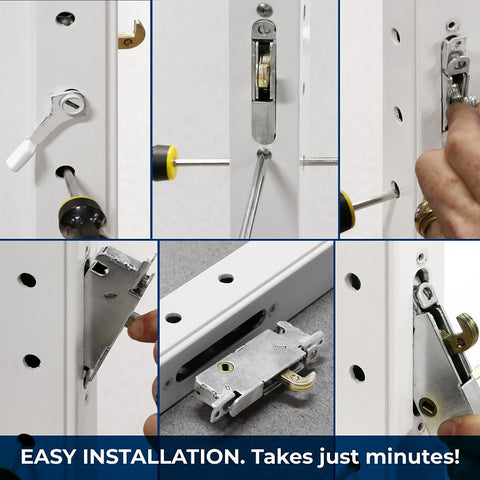 Prime-Line E 2013 Sliding Door Lock, Steel