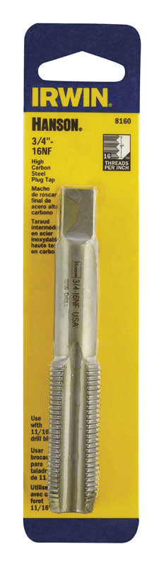Irwin Hanson High Carbon Steel 3/4 in.-16NF SAE Fraction Tap 1 pc.