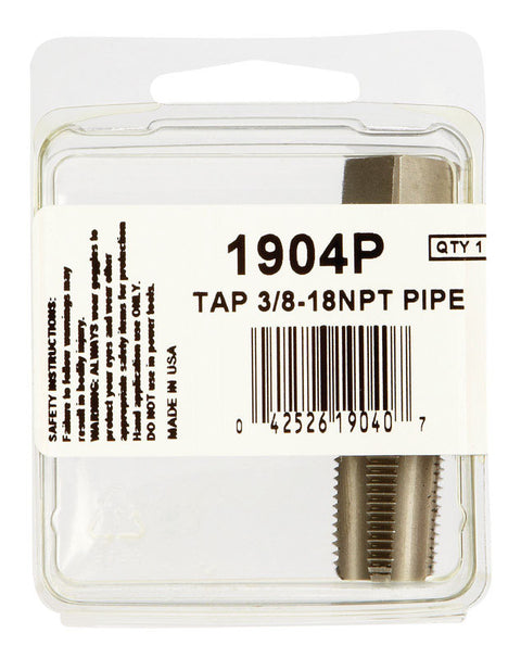 Irwin Hanson High Carbon Steel 3/8 in.-18NPT SAE Pipe Taps 1