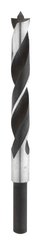 Vermont American Steel Reduced Shank 1/2 in. Dia. x 5-15/16 in. L Brad Point Drill Bit 1 pc.