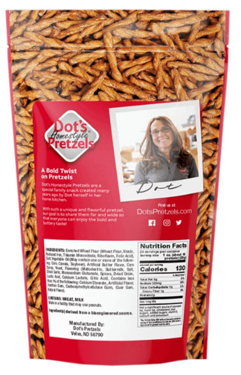 Dot's Homestyle Pretzels 71925 Pretzel, Stick, Original, 24 oz Bag, Pack of 10