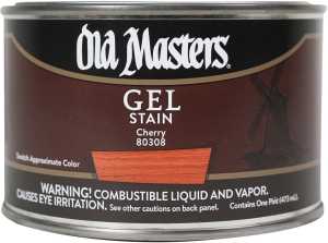 Old Masters 80308 Gel Stain, Cherry, Liquid, 1 pt, Can