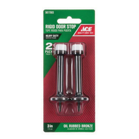 Ace Metal Rigid Door Stop Oil-Rubbed Bronze Yellow