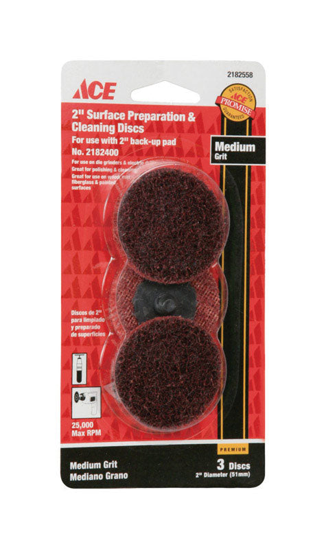 Ace 2 in. Dia. Surface Conditioning Disc Medium 3 pk
