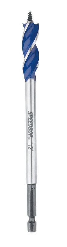 Irwin Speedbor Carbon Steel Hex 1/2 in. Dia. x 6 in. L Wood Boring Bit 1 pc.