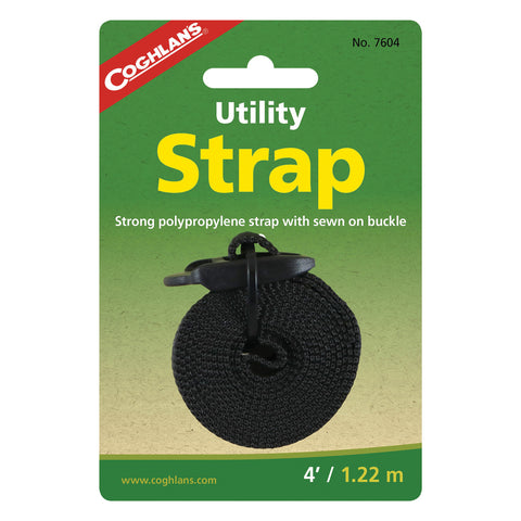 Coghlan's Utility Strap Black 1 in. x 4 ft. L