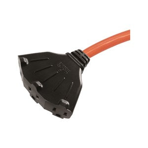 Ace Indoor and Outdoor Triple Outlet Cord 14/3 SJTW 25 ft. L Orange