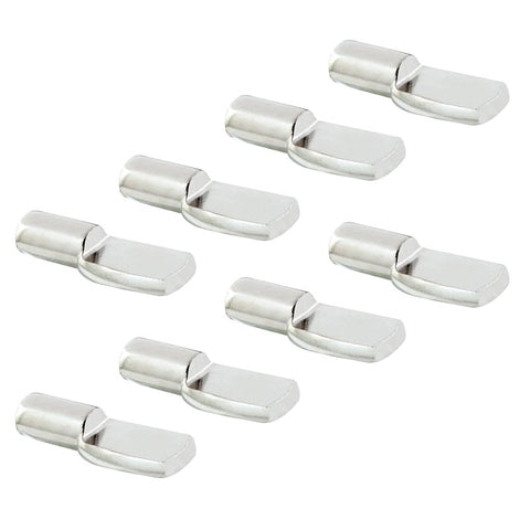 Prime-Line U10163 Shelf Support Peg, Utility Hook, Specifications: 1/4 in Dia x 3/8 in L Pin, Wall Mount, Nickel, 25 lb