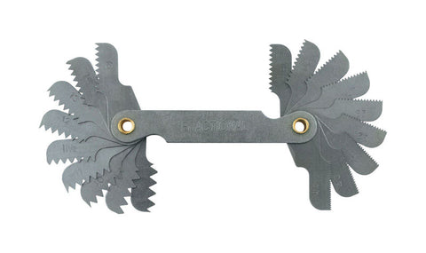 Irwin Hanson 18-Leaf High Carbon Steel SAE Thread Pitch Gauge 1 pc.
