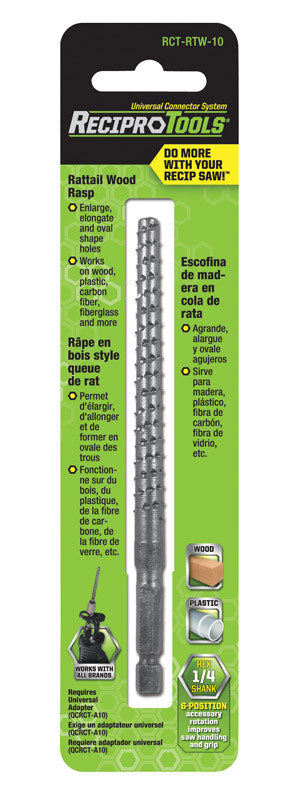 ReciproTools 3.5 in. L Metal Rasp 1 pk