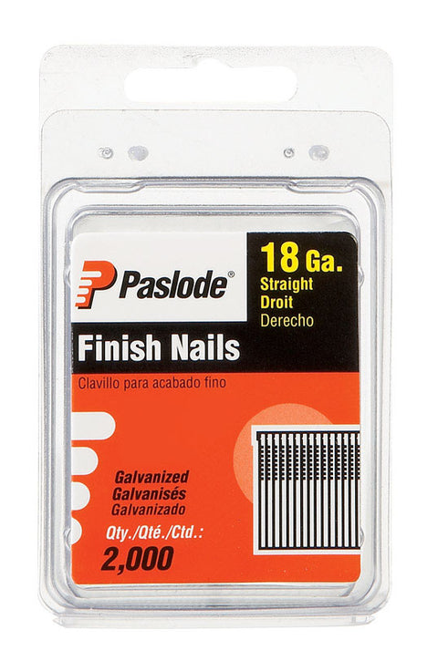 Paslode 1 in. L 18 Ga. Galvanized Trim Brad Nails 2,000 pk