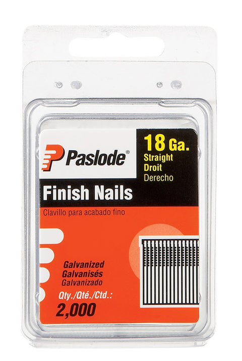 Paslode 1-1/2 in. L 18 Ga. Galvanized Trim Brad Nails 2,000 pk