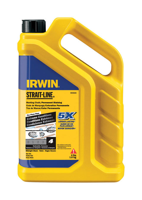 Irwin Strait-Line 4 lb. Midnight Black Staining Chalk Permanent