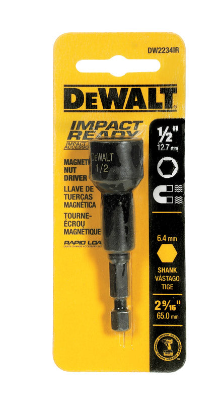 DeWalt Impact Ready Magnetic Tip 2-9/16 in. L x 2-9/16 in. L x 1/2 in. Nut Driver Magnetic