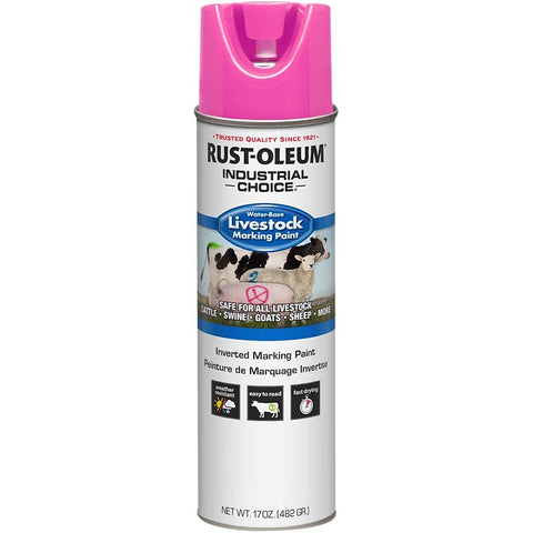 Rust-Oleum 383018 Marking Paint, Fluorescent Pink, 17 fl-oz, Can
