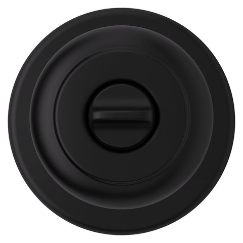 Kwikset 300CV 514 6AL RCS V1 Privacy Door Lock, Cove, Traditional Design, Knob Handle, Matte Black, Zinc, Turn Piece