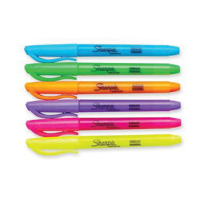 Sharpie Accent Neon Color Assorted Chisel Tip Markers 4 pk