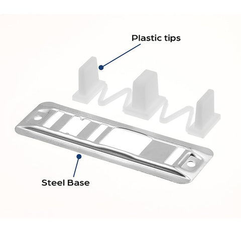 Prime-Line N 6560 Door Guide, Nylon/Steel, Floor