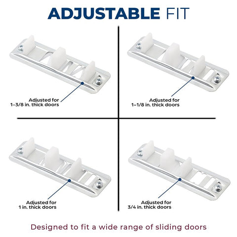 Prime-Line N 6560 Door Guide, Nylon/Steel, Floor