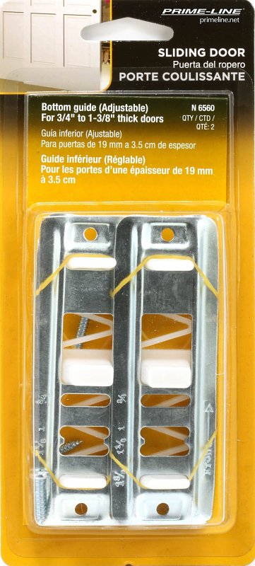 Prime-Line N 6560 Door Guide, Nylon/Steel, Floor