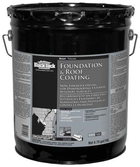 Gardner 0125-GA Foundation and Roof Coating, Black, Liquid, 4.75 gal Pail