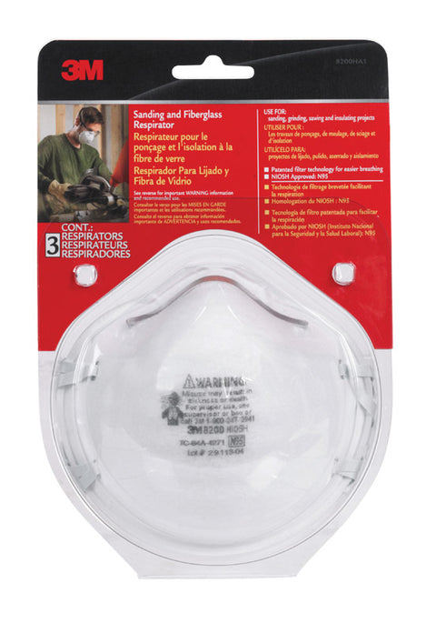 3M Sanding and Fiberglass Respirator 3 pk