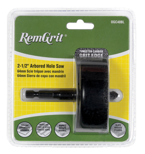Disston RemGrit 2-1/2 in. Dia. Carbide Grit Hole Saw
