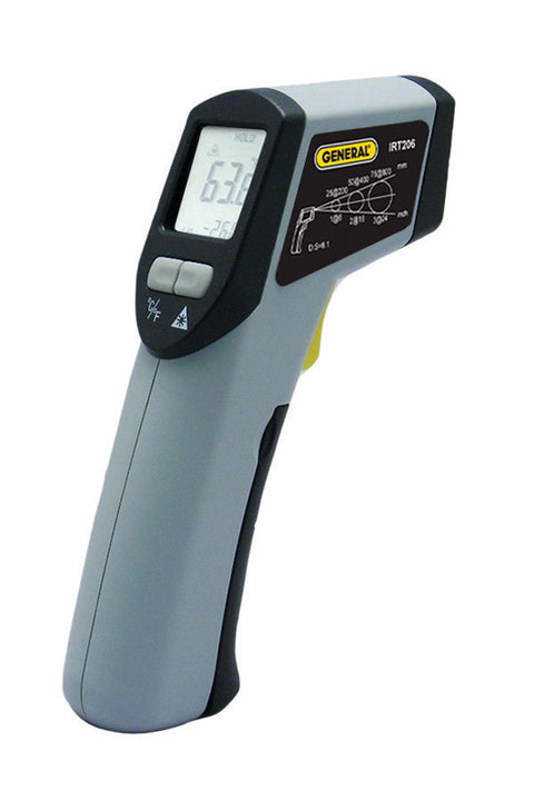 General Tools Mid-Range "Heat Seeker" 5.98 in. Indoor and Outdoor Infrared Thermometer