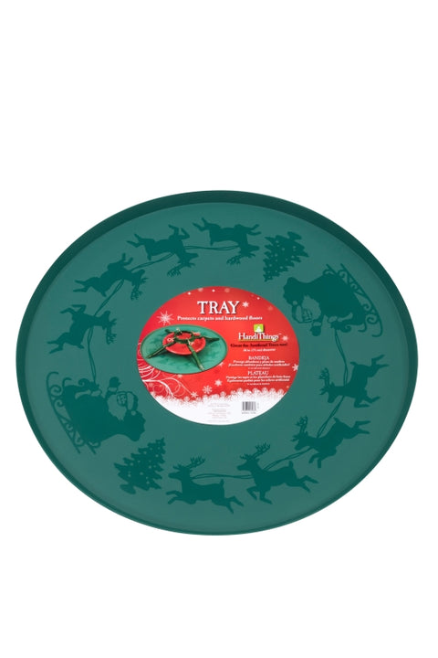 National Holidays HandiThings XTRA Tree Stand Tray, 28-1/2 in W, Green, Pack of 12